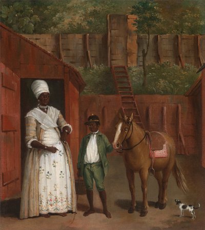 A Mother with her Son and a Pony by Agostino Brunias